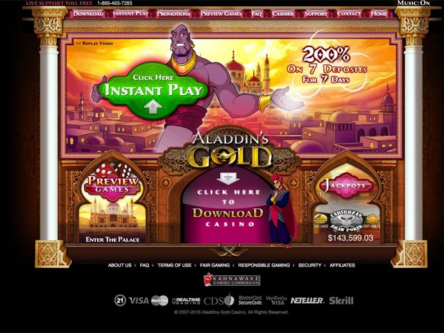 aladdins gold Casino