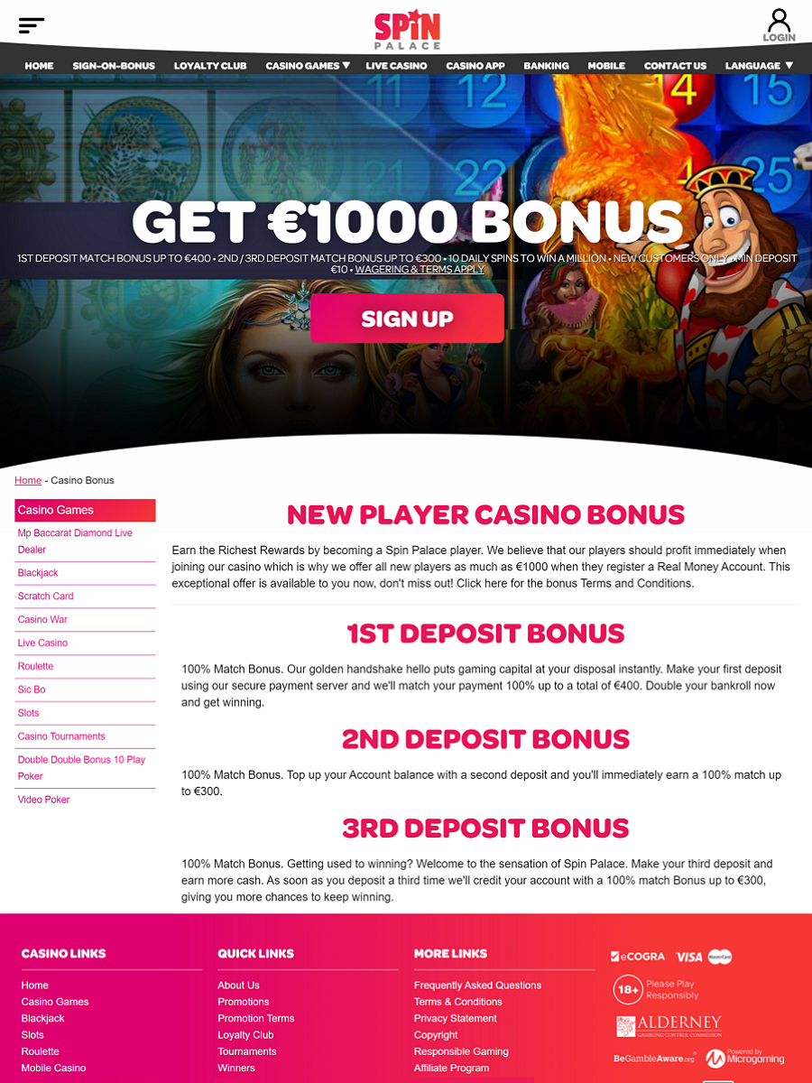 Блекджек в Spin Palace Casino снимка